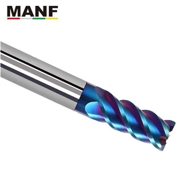 HRC65 Blue Nano Corner Radius End Mill